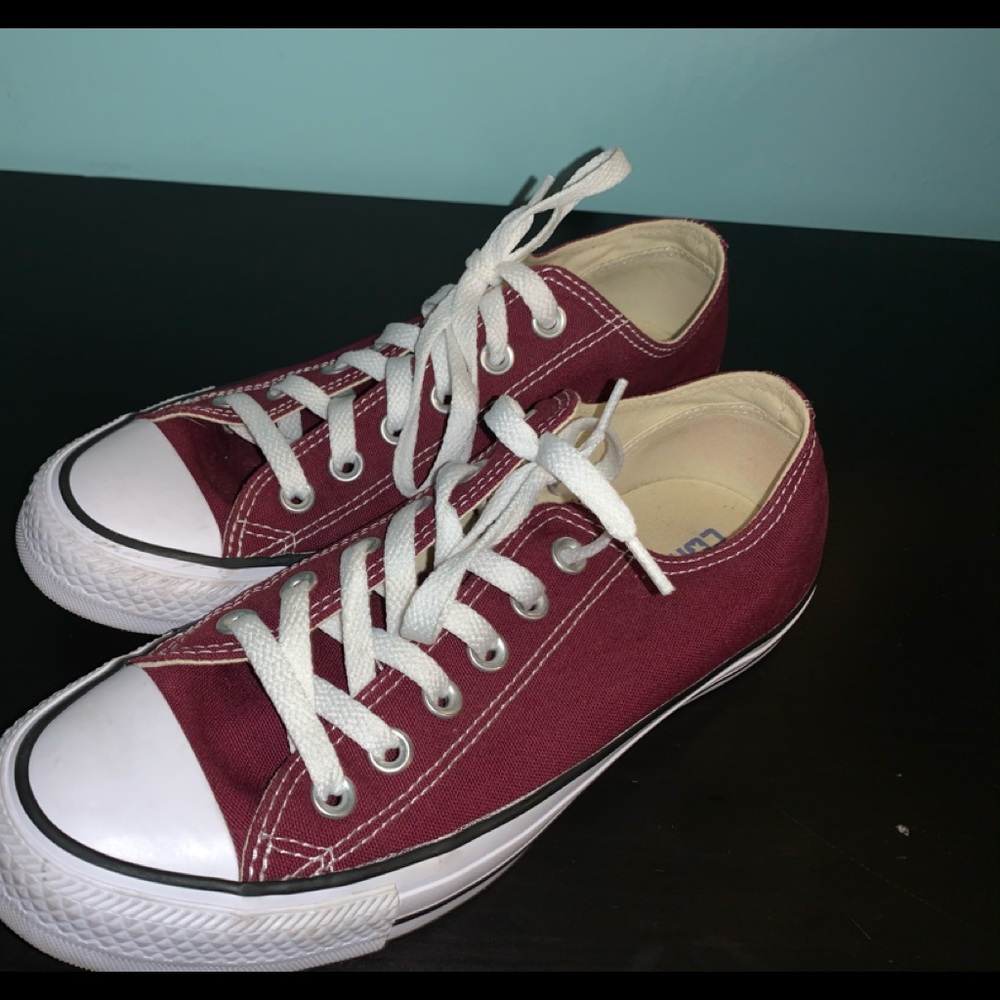 Maroon Converse Sneakers
